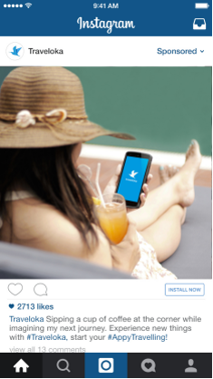 instagram for travel brands - traveloka example